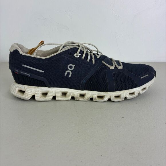 On Running Cloud 5 Blue White Men’s 8.5 Running Shoes Sneakers Lace Up - Picture 1 of 8